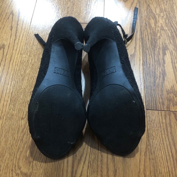 Mix No 6 black Muse Pumps / Heels / Peep toe / shoe - Picture 5 of 11